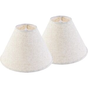 Set of Two Cream Go&Co Handmade Craftmanship Lamp Shades